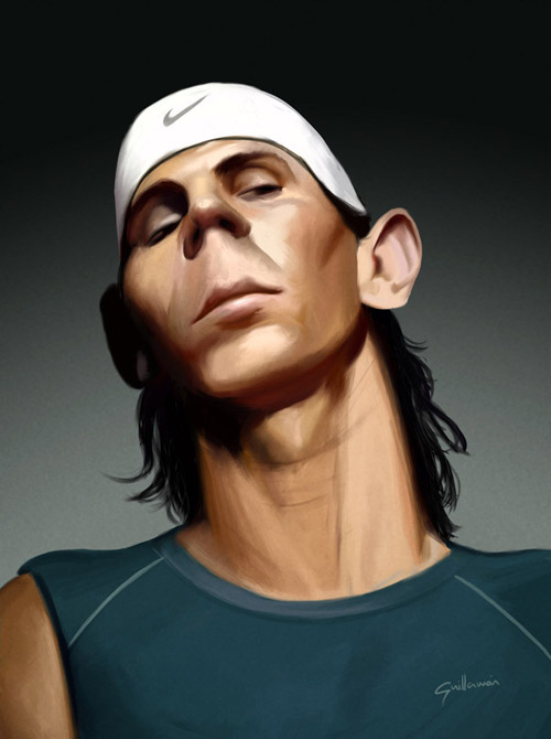 Rafael Nadal by Enrique Guillamón Hidalgo caricature-sports-stars (14)