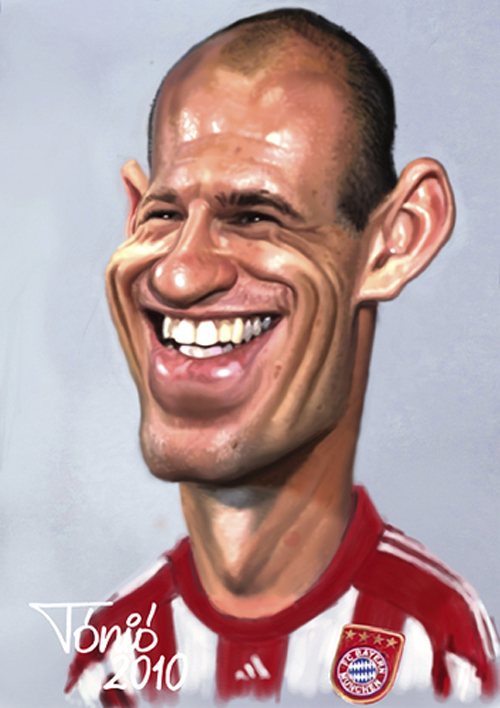 Arjen Robben by Tonio caricature-sports-stars (17)