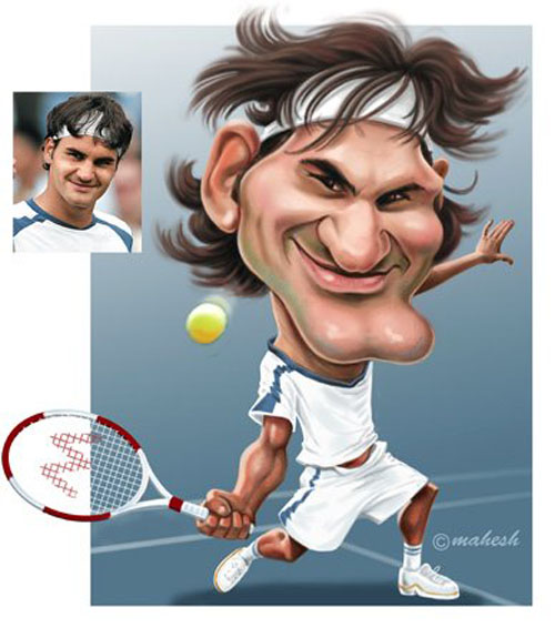 Roger Federer caricature-sports-stars (19)