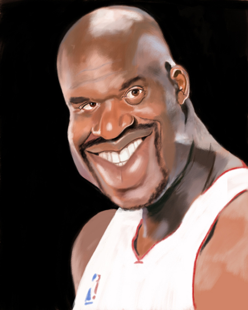Shaquille O'Neal by Rick Hamilton caricature-sports-stars (21)