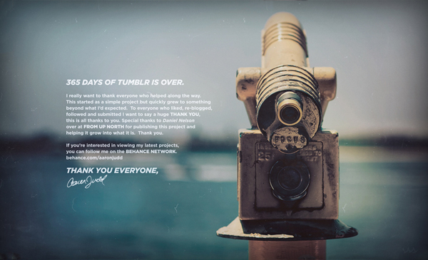 "(365) Days of Tumblr" by Aaron Judd "(365) Days of Tumblr" by Aaron Judd