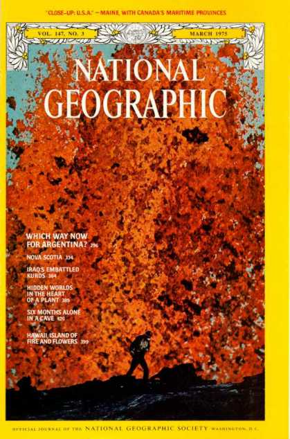 National Geographic March 1975 Issue National Geographic March 1975 Issue via YouTheDesigner