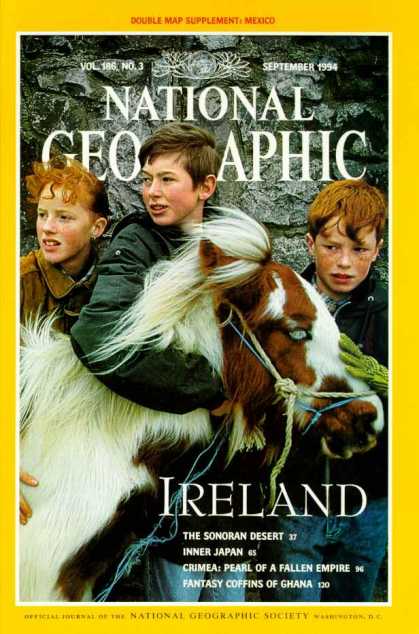 National Geographic September 1994 Issue National Geographic September 1994 Issue via YouTheDesigner