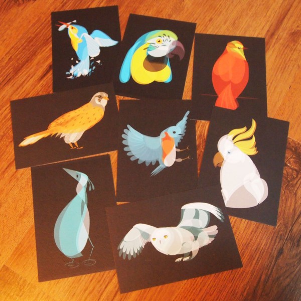 "Air" Fluid Animals postcards set by Ben O'Brien via You The Designer "Air" Fluid Animals postcards set by Ben O'Brien via You The Designer