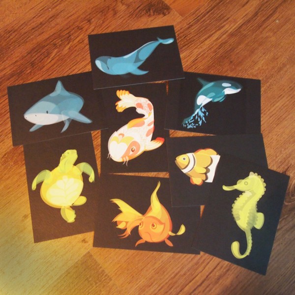 "Water" Fluid Animals postcards set by Ben O'Brien via You The Designer "Water" Fluid Animals postcards set by Ben O'Brien via You The Designer
