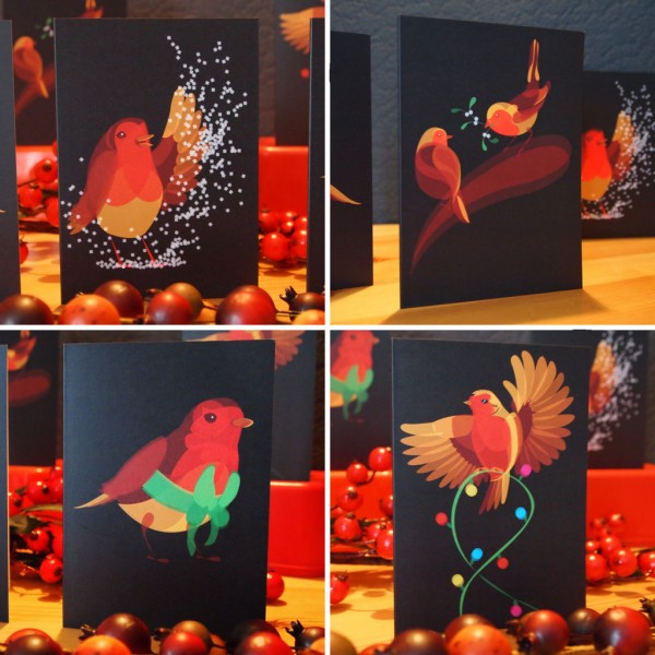 Christmas Cards Set by Ben O'Brien via You The Designer Christmas Cards Set by Ben O'Brien via You The Designer