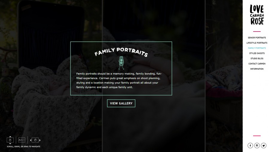 Awesome Web Design Awesome Web Design of the Week: Love Carmen Rose
