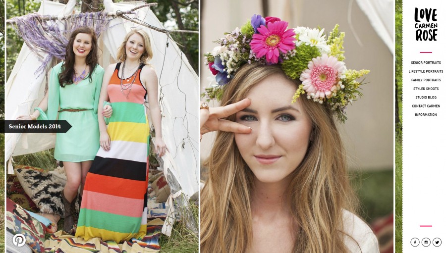 Awesome Web Design Awesome Web Design of the Week: Love Carmen Rose