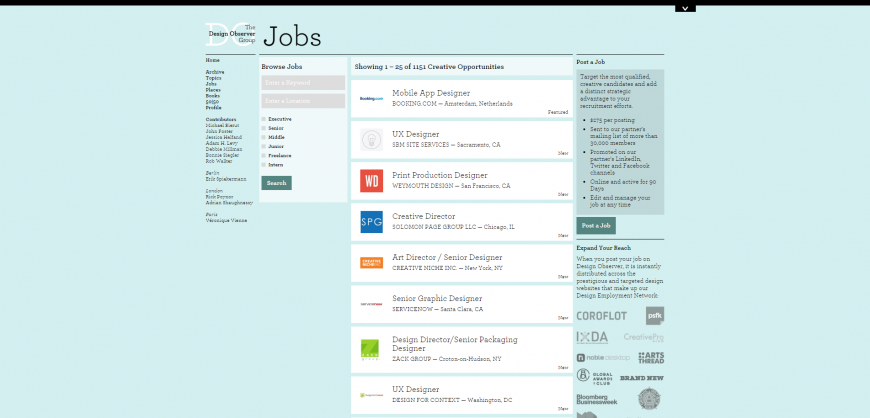 Jobs Design Observer