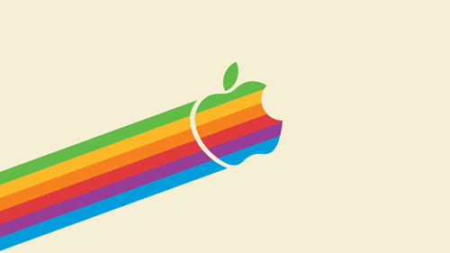 desktop wallpaper designs 13 - flying apple