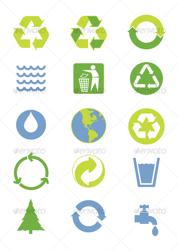 Environmental icons Environmental icons