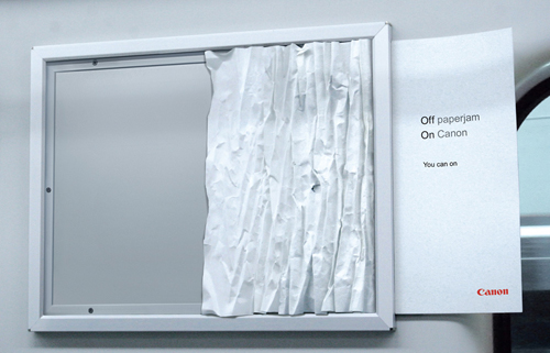 creative-outdoor-advertisement-1 Creative Outdoor Advertisement Design - Canon Paper Jam