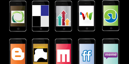 iPhone Social Bookmarking Icons