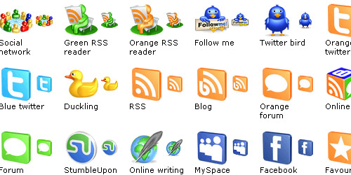 free 3d social icons
