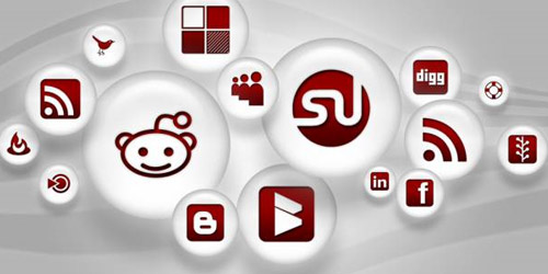 White Pearl Social Media Icons
