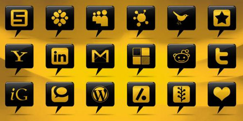 Comment Bubble Social Networking Icons