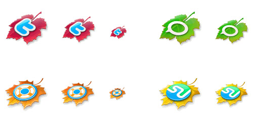 leaves fall icon