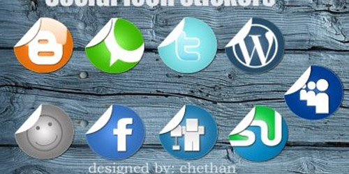 Social Icon stickers