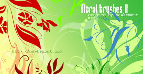 floral brushes
