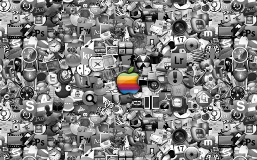 apple mac icons wallpaper