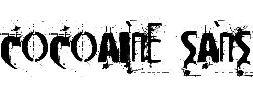 Cocaine Sans Font