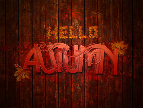 automn typography