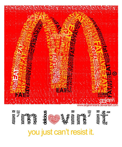 mc donald text