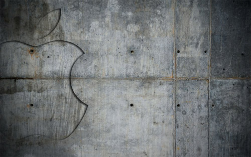 concrete apple