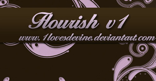flourish brush photoshop