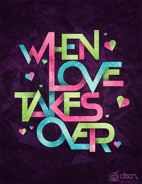 love typography