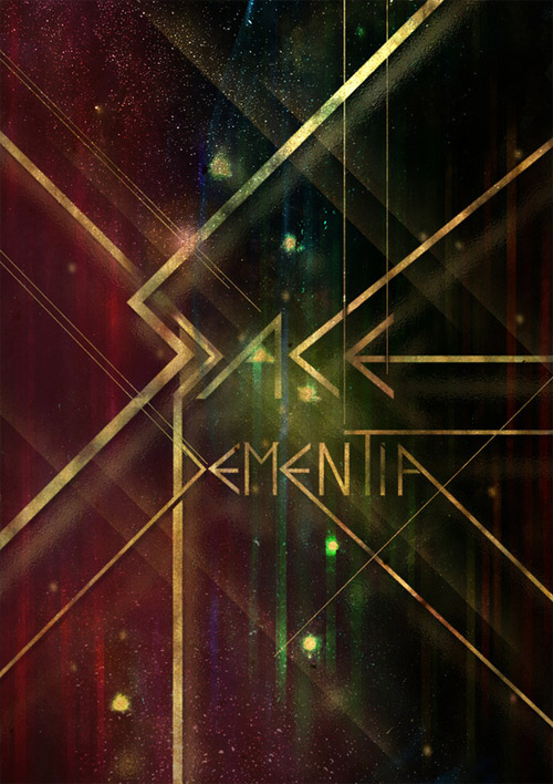 space dementia typography