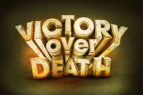 death victory typography