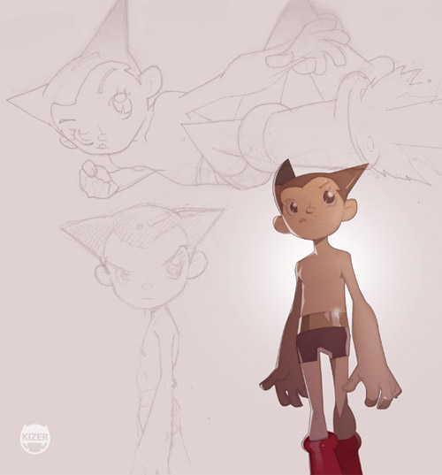 thin astro boy