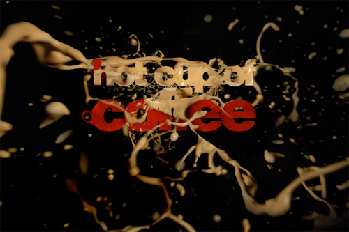 cup of coffee typography