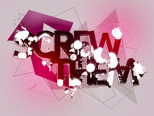 screw typography