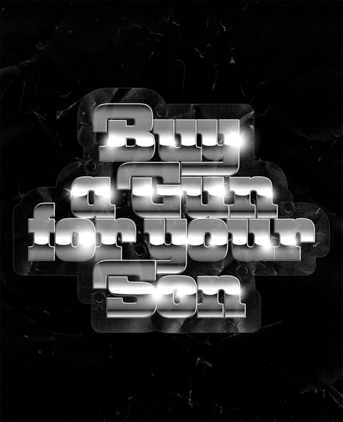 metal typography
