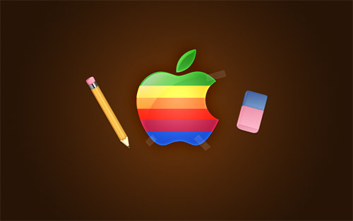 retro apple wallpaper