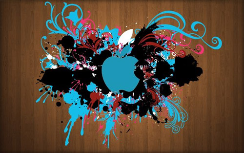 splash apple wallpaper