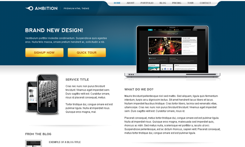 Corporate WordPress Themes - Ambition