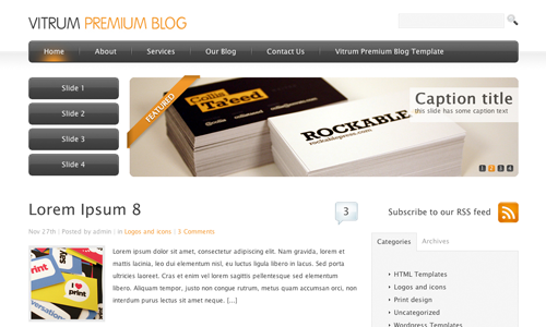 Corporate WordPress Themes - Vitrum