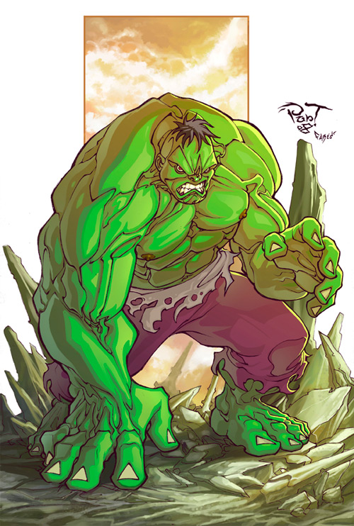 the green big hulk