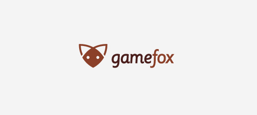 game fox animal logo design