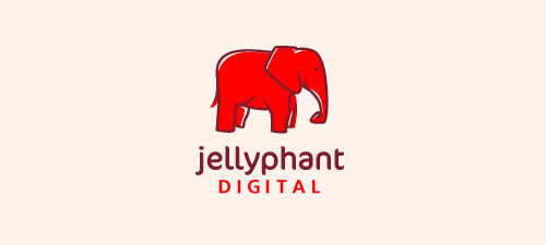 jellyphant logo design