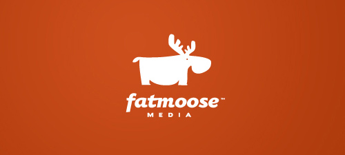 fat moose logo design