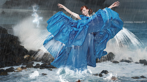 water splash photo manipulation