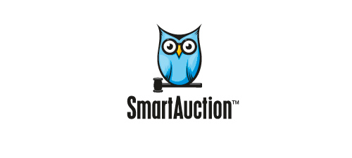 smart auction animal logo design