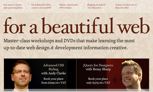 for a beautiful web