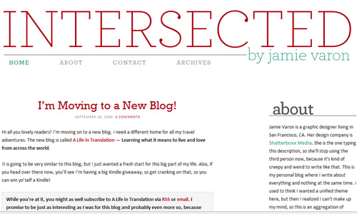 inter sected blog