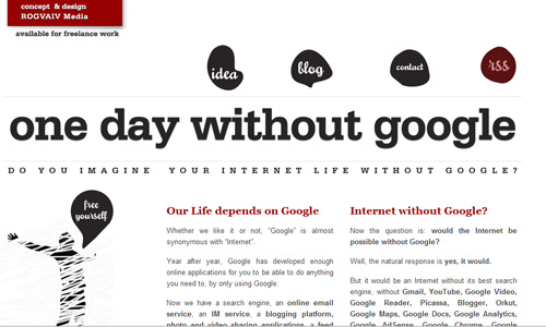 one day without google