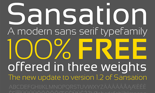 sansation font